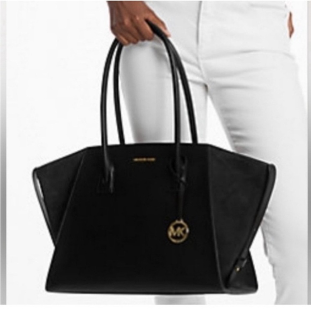 Michael Kors Avril XL Black Tote Shoulder Bag